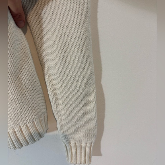 J. Crew Mercantile Small Knitted Long Sleeve Sweater Red Blue Casual 100% Cotton - Picture 5 of 7